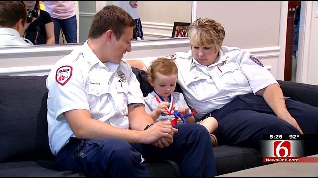 Oklahoma Boy Helps Dad With Broken Leg, Awarded 'Everyday Hero'