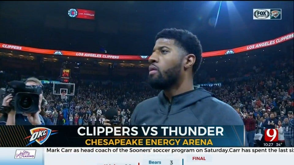Thunder Hosts Clippers In Paul George’s Return To OKC
