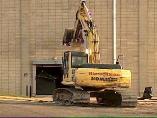 Video of Crews Working on Booker T Field House Demolition Project