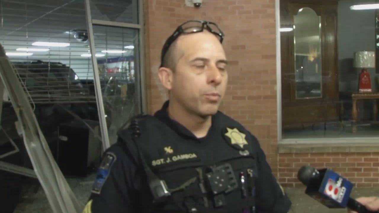 WEB EXTRA: Tulsa Police Sgt. Jerry Gamboa Talks About Crash