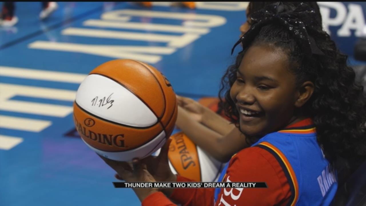 Thunder Players Grant Wishes To 2 Children