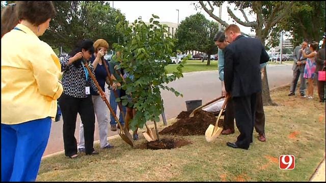 WEB EXTRA: Memorial Tree Planted In Honor Of Slain OK Labor Commissioner