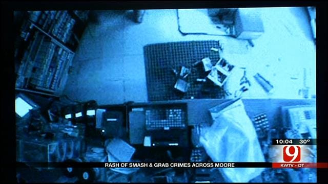 Moore Police Seek Convenience Store Smash And Grab Suspects