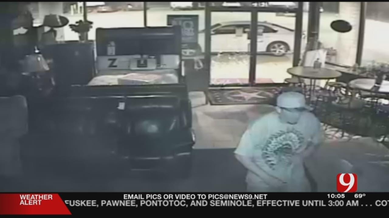 Surveillance Footage Shows Local Business Being Burglarized