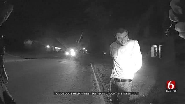 Caught On Camera: Tulsa Police Arrest 2 Men Caught In Stolen Car