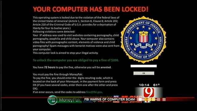 Global Internet Scam Hits Computers In OKC