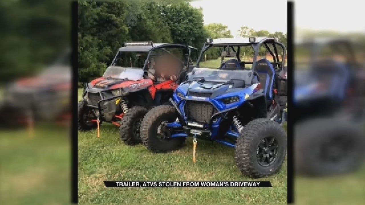 Trailer, ATV's Stolen From Shawnee Woman's Driveway
