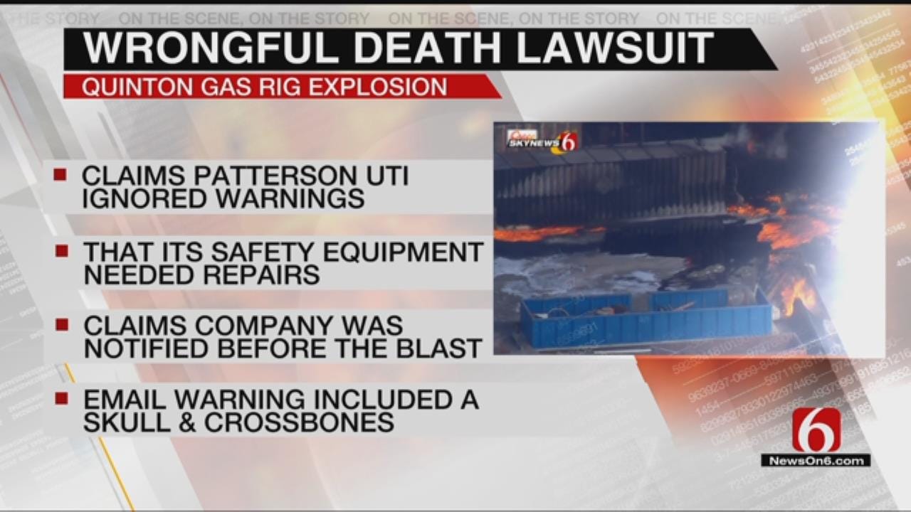 Lawsuit Claims Company Ignored Warnings Before Quinton Gas Rig Explosion
