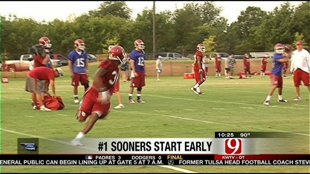 Bob Stoops After The Sooners' First Practice