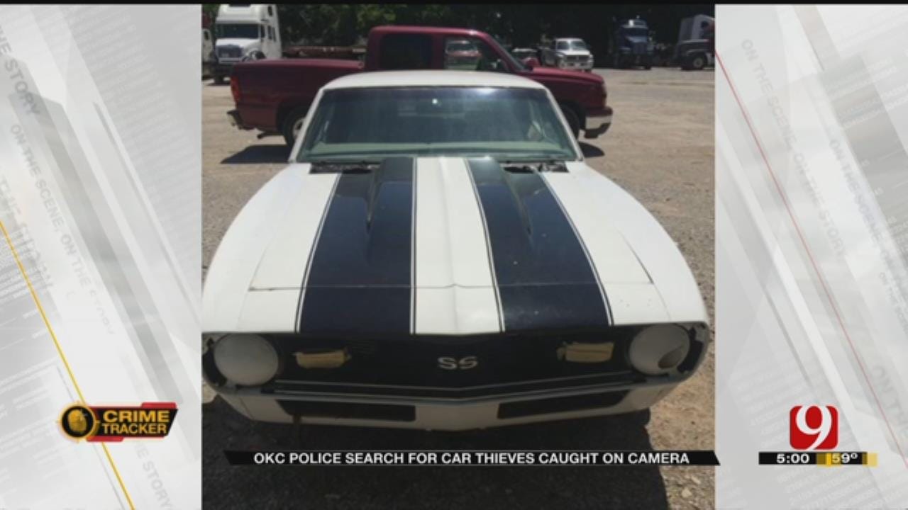Suspects Caught On Camera Stealing OKC Family's Classic Car