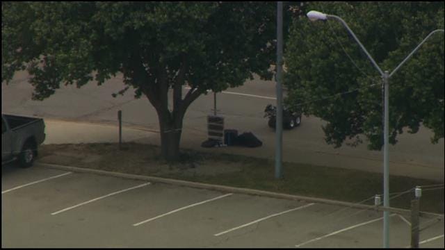 WEB EXTRA: Bob Mills SkyNews 9 HD Flies Over Suspicious Package Investigation In OKC