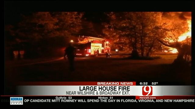 News 9 Reporter Calls 911 After Seeing House Fire