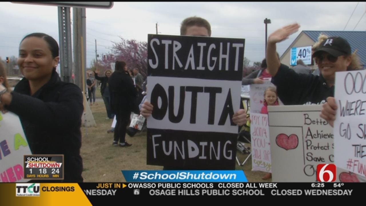 Protest Signs Play A Big Part In Education Funding Push