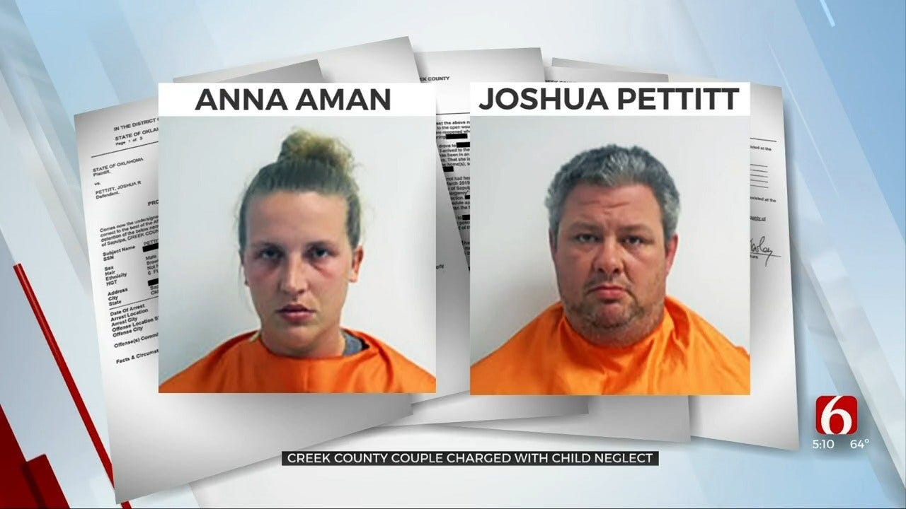 Creek Co. Couple Charged With Neglect After Child Found With Bed Bugs In Her Wounds