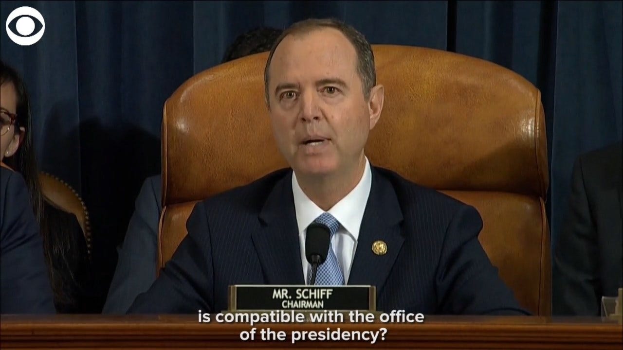 Chairman Schiff: These Questions Will Affect 'The Future Of The Presidency'