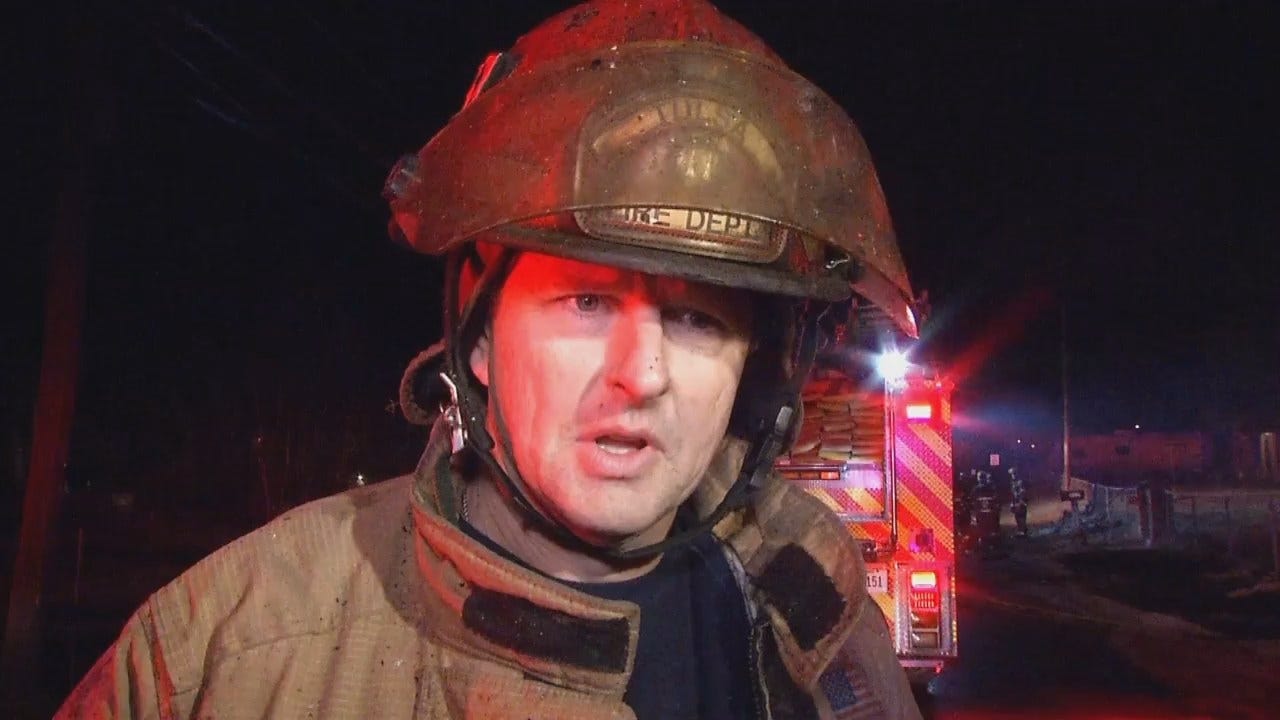 WEB EXTRA: Tulsa Fire Captain Jon Wintle Describes Fighting The Fire
