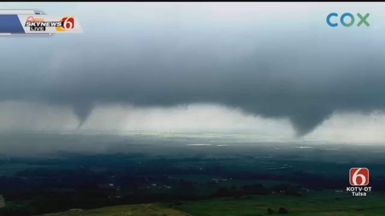 WATCH: Travis Meyer Points Out Two Tornadoes West Of Crescent