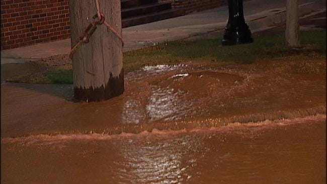 WEB EXTRA: Video From A Water Main Break At Detroit And Brady
