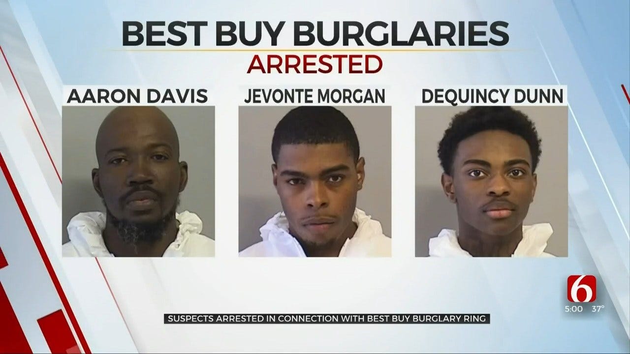 Tulsa Police: Suspects Arrested Connected To Best Buy Burglary Ring