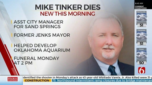 Former Jenks Mayor Mike Tinker Has Passed Away
