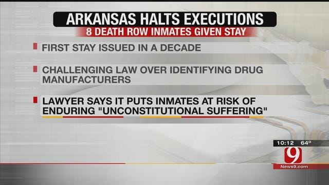 Arkansas Judge Halts 8 Executions In State