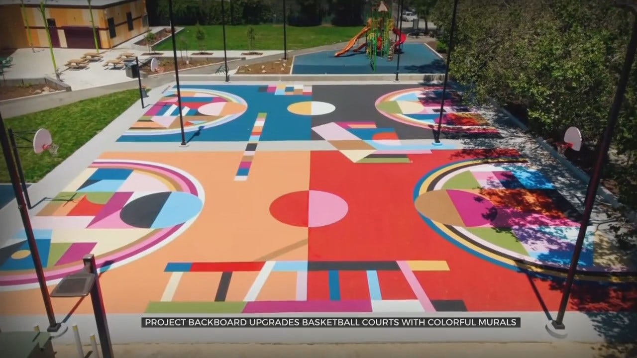 WATCH: Group Turns Basketball Courts Into Works Of Art