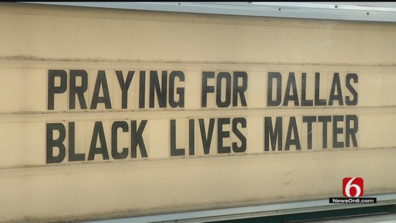 Tulsa Church Appalled After Sign Rearranged To Racial Slur