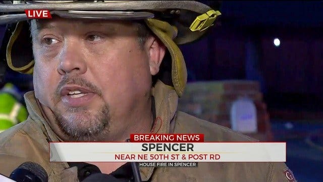 WATCH: Spencer Fire Chief On Large House Fire