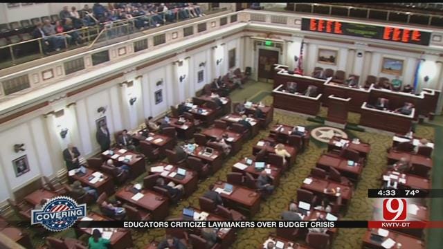 State Educators Criticize Lawmakers Over Budget Crisis