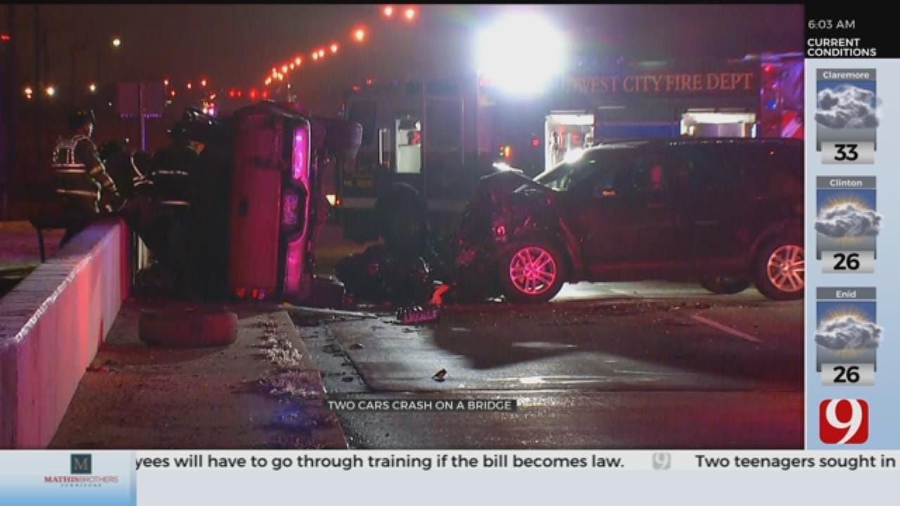 2 Injured In Midwest City Crash