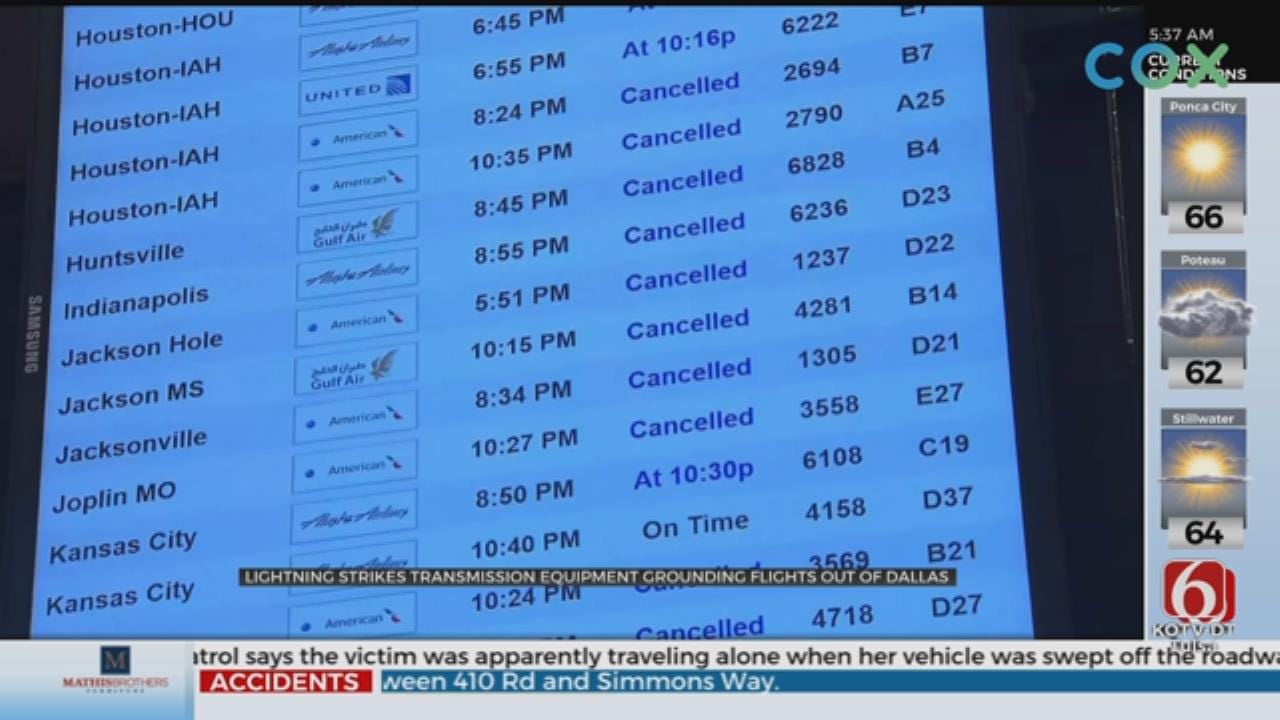 Communications Issue, Caused By Lightning, Halted Flights At 2 Texas Airports