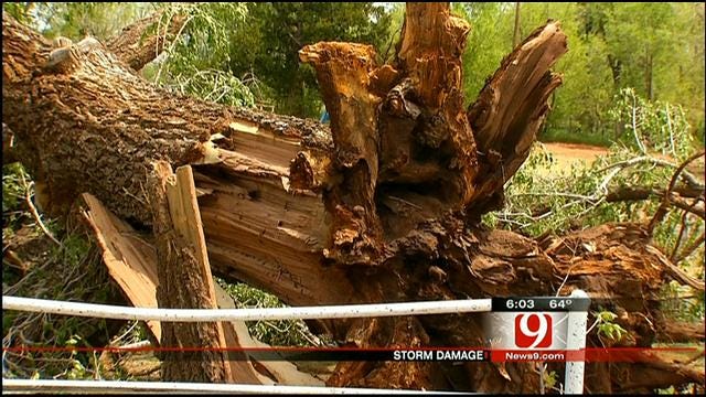Oklahoma Residents Cleaning Up After Severe Storms