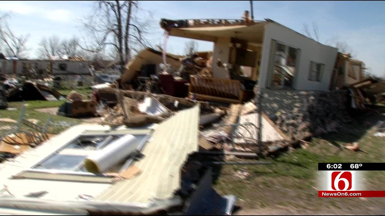 Tornado Survivors, Volunteers Team Up At Sand Springs Mobile Home Park