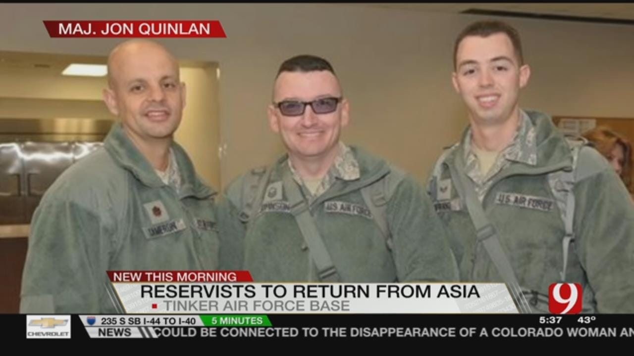 Reservists Return To Tinker After Two Months In Asia