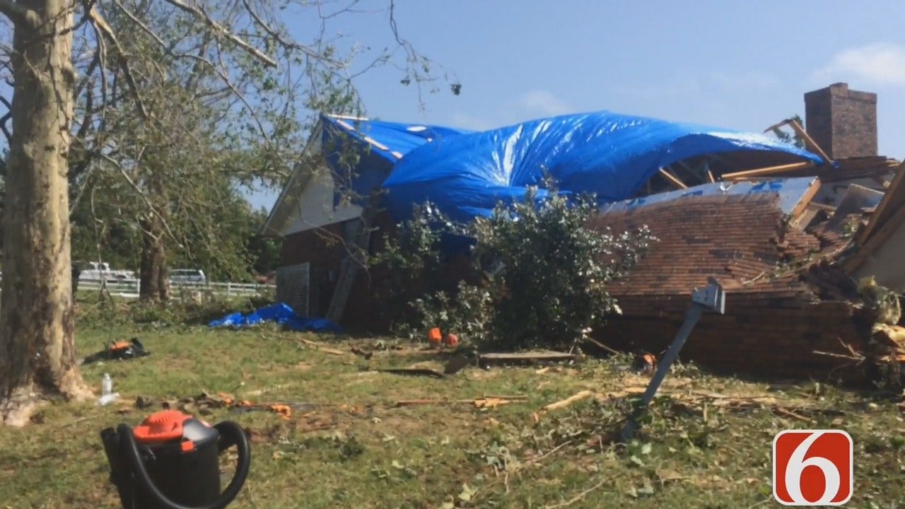Erin Conrad Reports Creek County Homeowners Begin Cleanup