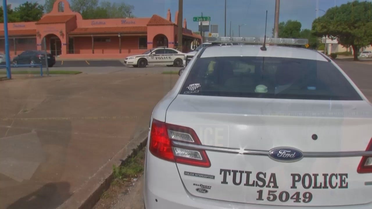 WEB EXTRA: Video Of The Crime Scene Outside A Tulsa Restaurant