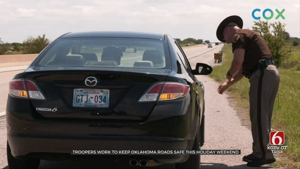 Troopers Work To Keep Oklahoma Roads Safe For Holiday Weekend