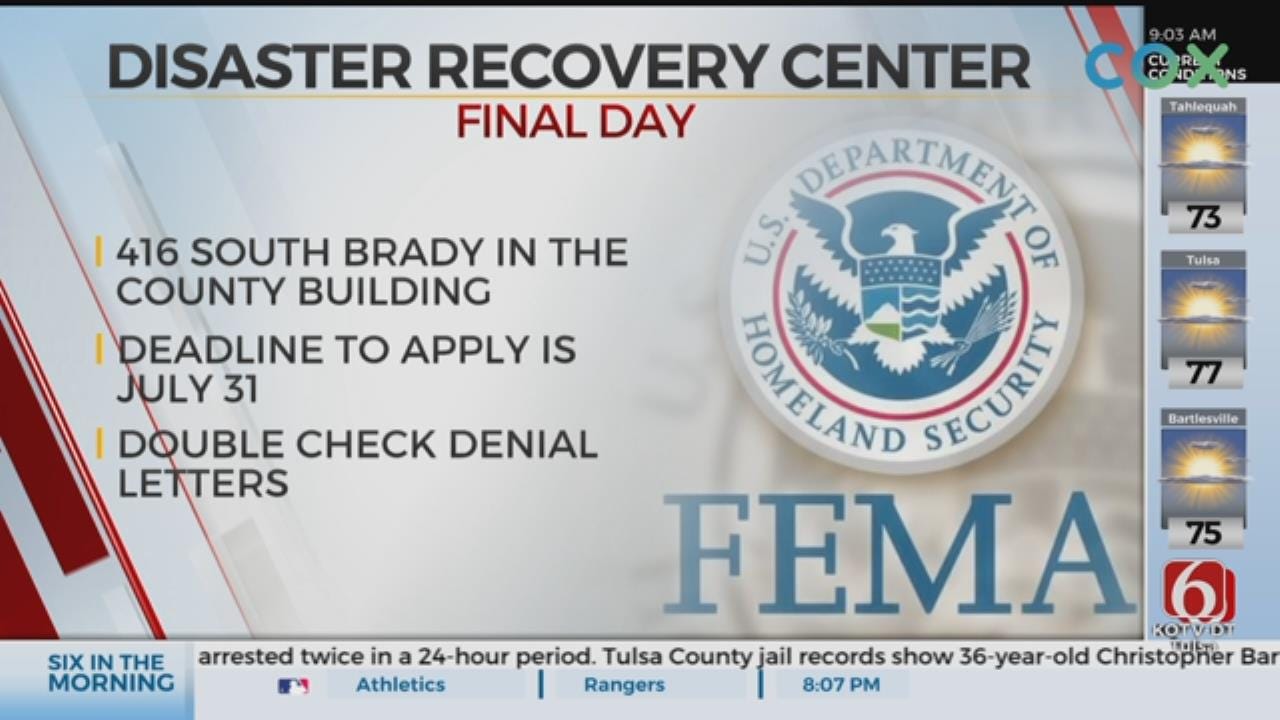 Deadline To Register For FEMA Assistance Is July 31st