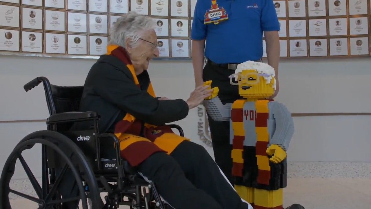 Loyola’s Sister Jean Celebrates 100th Birthday With Her Own LEGO Statue