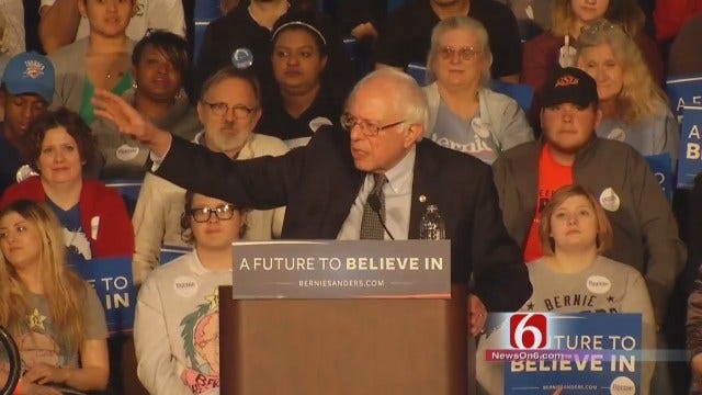 WEB EXTRA: Part 4 Of Bernie Sanders Addressing Tulsa Crowd