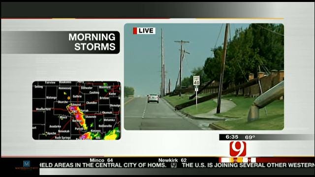 Power Poles Down, Debris Across Metro Due To Storms