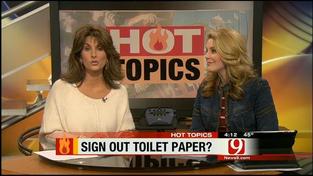 Hot Topics: Boys Forced To Sign Out Toilet Paper At School