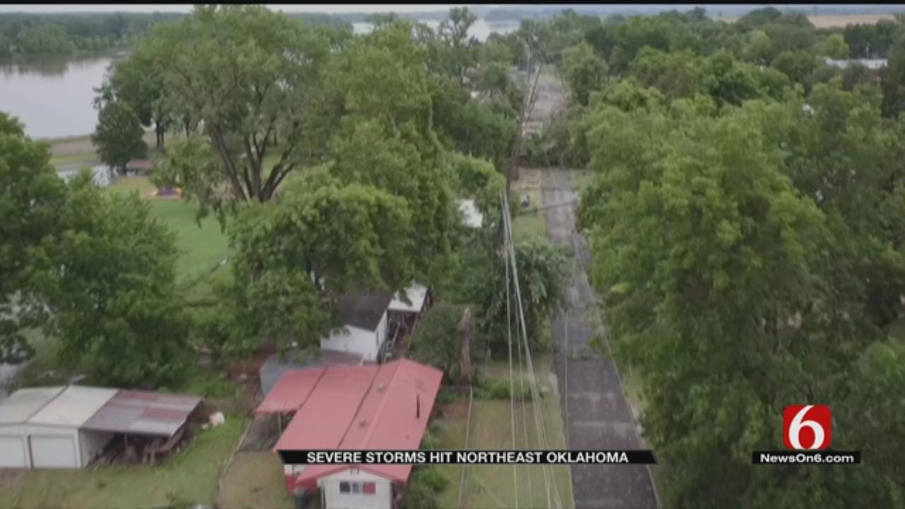 Oklahoma Storms Leave Behind Damage, Knock Out Power