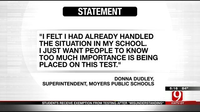 Students In Moyers Exempt From State Test After Parent's Deaths