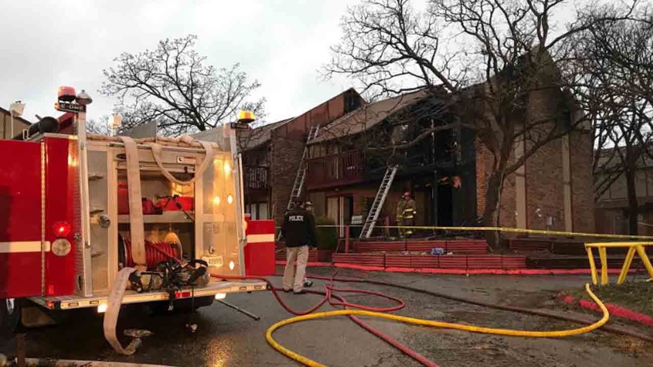Firefighters Respond To Deadly Mannford Condo Fire