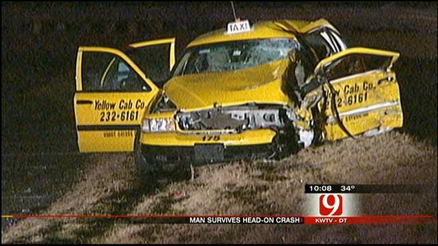 Passenger In Taxi, Hit Head-On, Talks About Crash