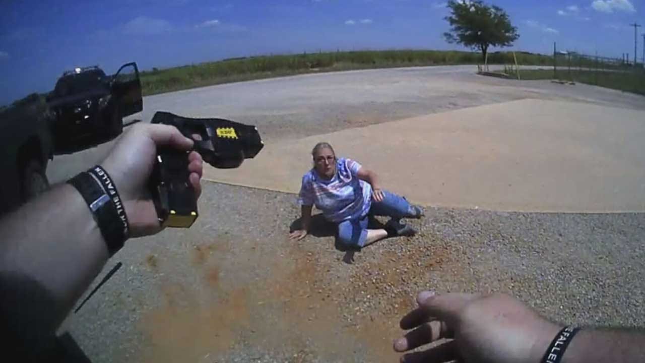 WATCH: Woman Becomes Aggressive, Tased By Cashion Officer After Refusing To Sign Traffic Ticket