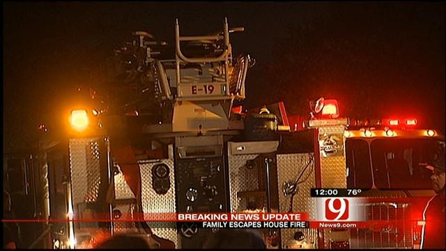Family Escapes Burning Home In Southwest OKC