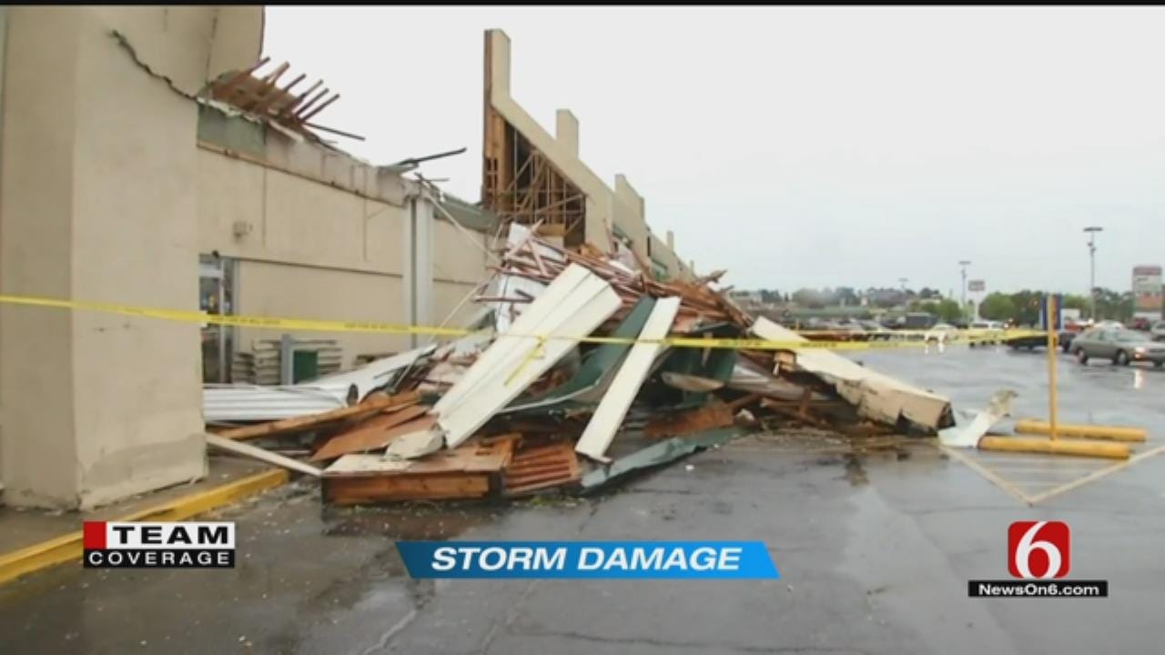 Cleanup Crews Clearing Damage At Muskogee Hobby Lobby