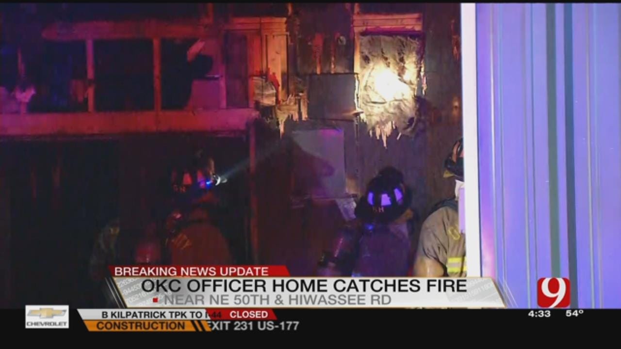 Arson Investigators Investigate Fire At OCPD Officer's Home